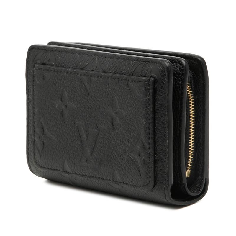 LOUIS VUITTON ルイ・ヴィトン/ポルトフォイユ・クレア モノグラム・アンプラント/ノワ−ル/M80151/RFI*/SAランク/93【中古】 LOUIS VUITTON（ルイ・ヴィトン） 2つ折り財布 ポルトフォイユ・クレア