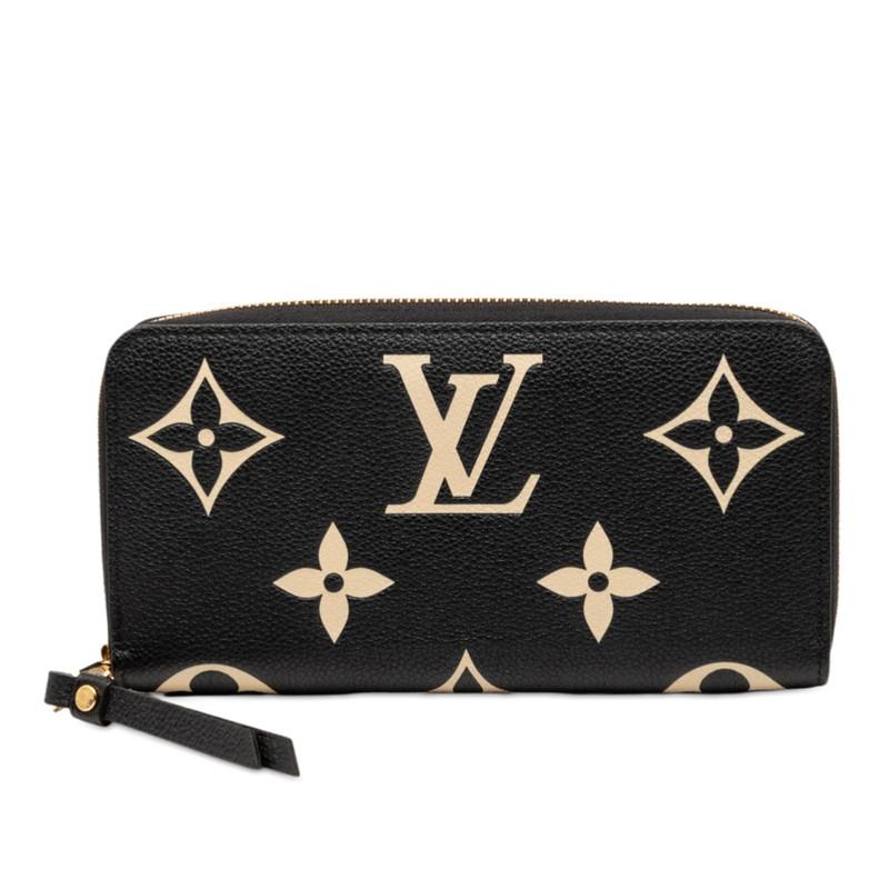 LOUIS VUITTON ルイ・ヴィトン/ジッピー・ウォレット/アンプラント/バイカラー/ブラック×ベージュ/M80481/RFI****/Aランク/77【中古】 LOUIS VUITTON（ルイ・ヴィトン） ルイ ヴィトン モノグラム アン