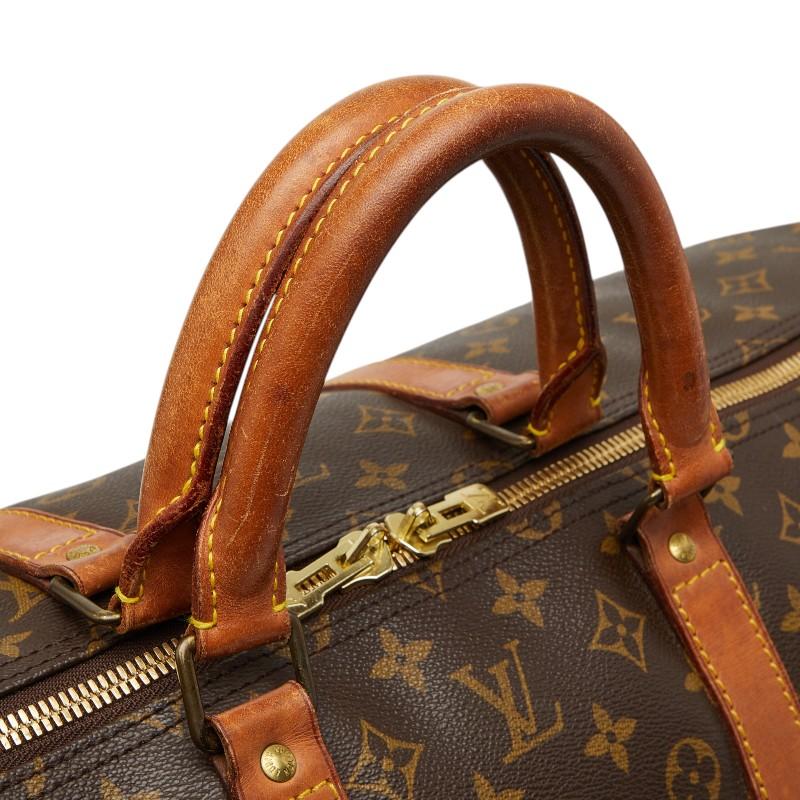 ルイ ヴィトン モノグラム キーポル55 ボストンバッグ トラベルバッグ M41424 ブラウン PVC レザー レディース LOUIS VUITTON 【中古】_8