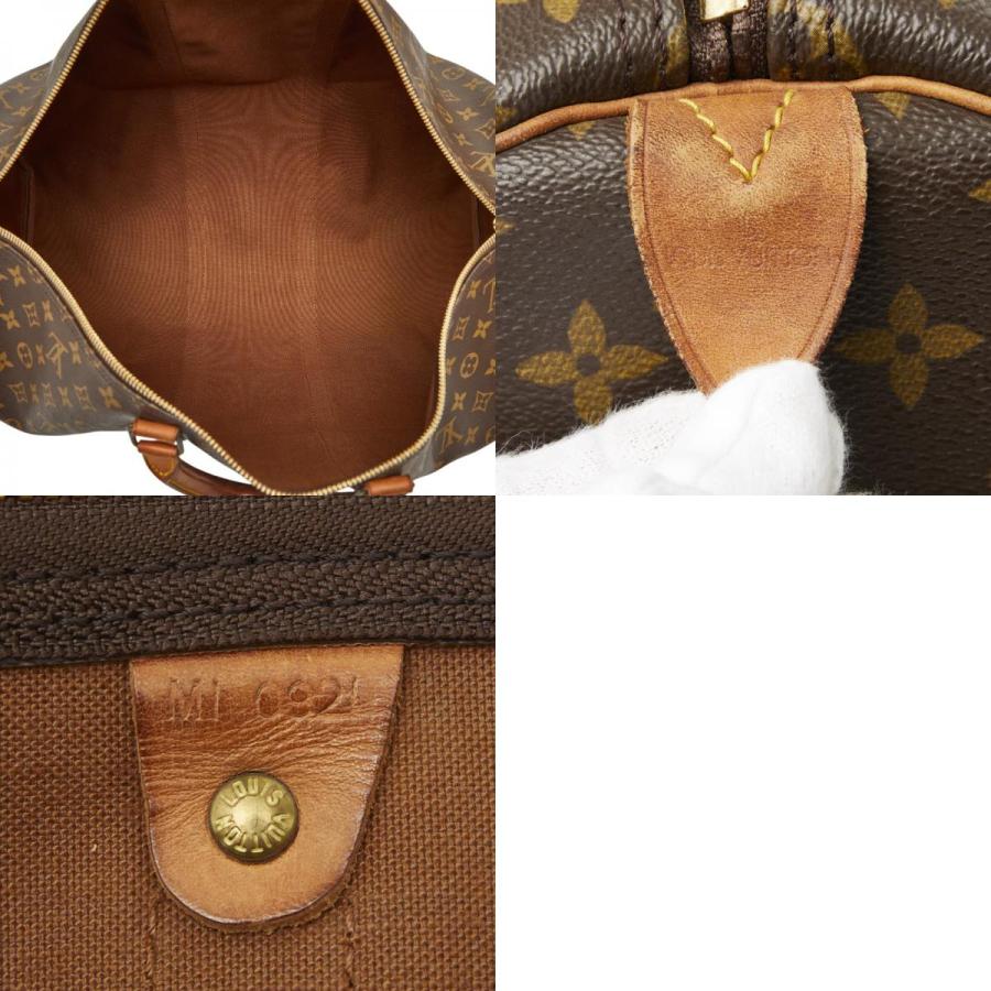 ルイ ヴィトン モノグラム キーポル55 ボストンバッグ トラベルバッグ M41424 ブラウン PVC レザー レディース LOUIS VUITTON 【中古】_9