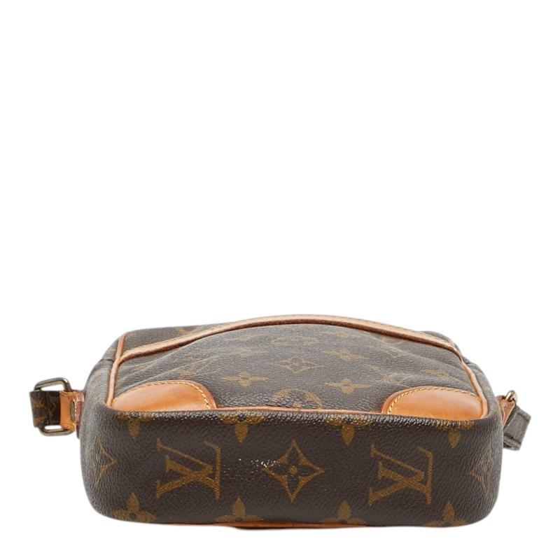 LOUIS VUITTON ルイヴィトン ダヌーブ M45266 肩当て付 斜め掛けOK ヴィンテージ モノグラム ショルダーバッグ ヌメ革/PVC ブラウン レディース【中古】 ルイ・ヴィトン LOUIS VUITTON ダヌーブ M45266 ブラウン モノグラム