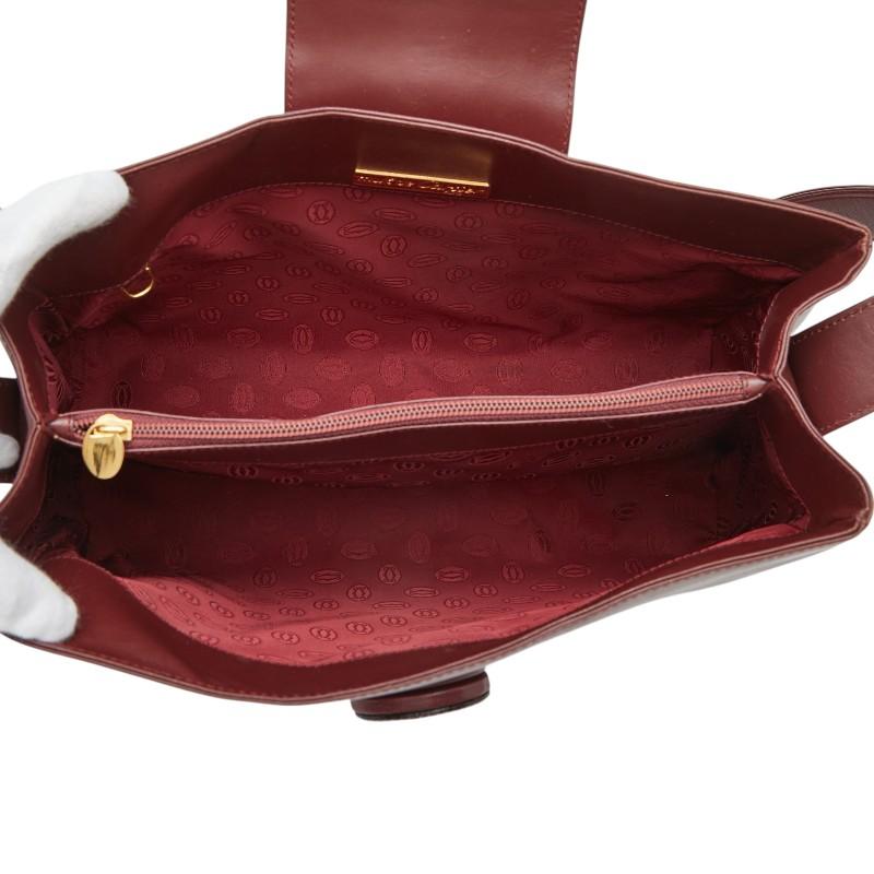 カルティエ マストライン ターンロック 斜め掛け ショルダーバッグ レザー レディース CARTIER 【1-0262300】 Cartier（カルティエ） マストライン ターンロック 斜め掛け