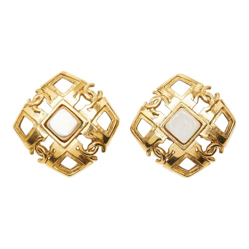 CHANEL（シャネル） ココマーク スクエア イヤリング 2 3刻印 
