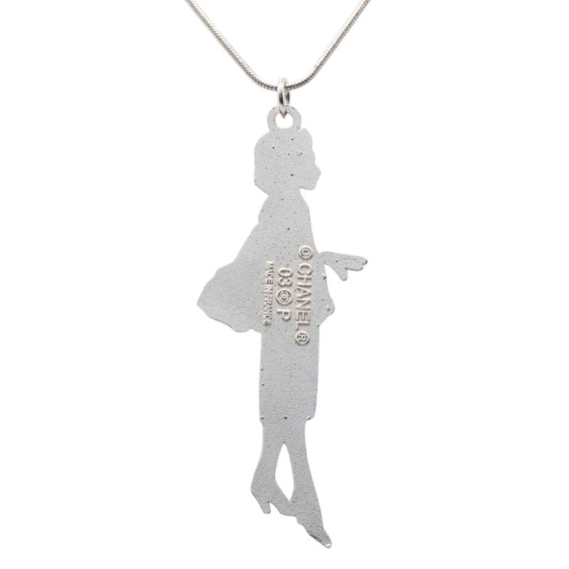CHANEL（シャネル） マドモアゼル ネックレス シルバー ブラック 