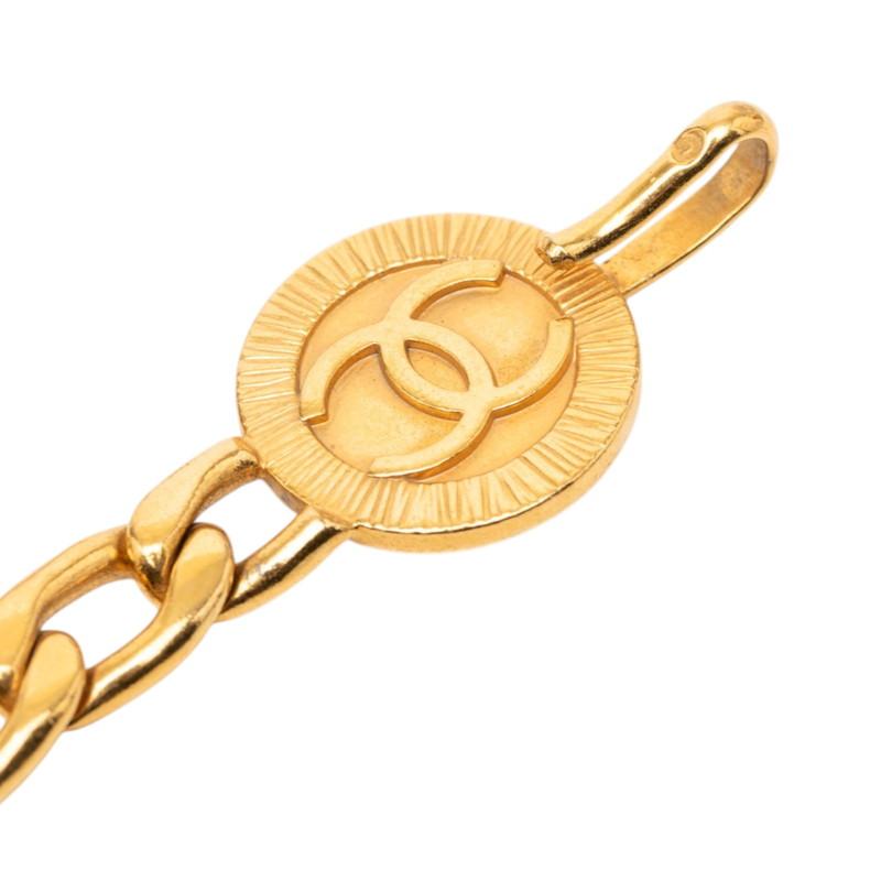 ④中古CHANEL シャネル ココマーク チェーンベルト ゴールド ヴィンテージ CHANEL（シャネル） ココマーク ヴィンテージ 6連 チェーン ベルト