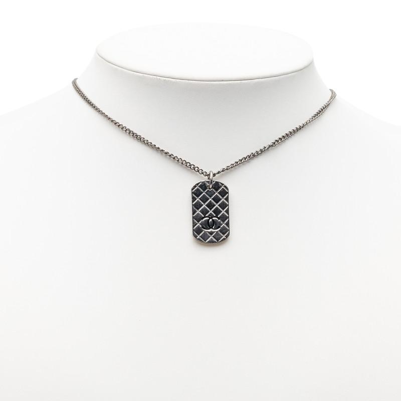 CHANEL（シャネル） マトラッセ ドッグタグ ココマーク ネックレス