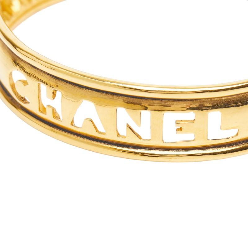 CHANEL（シャネル） ロゴ バングル ゴールド メッキ GP レディース 