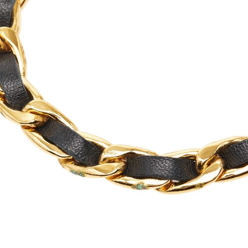 CHANEL（シャネル） ヴィンテージ チェーン ベルト ゴールド ブラック 