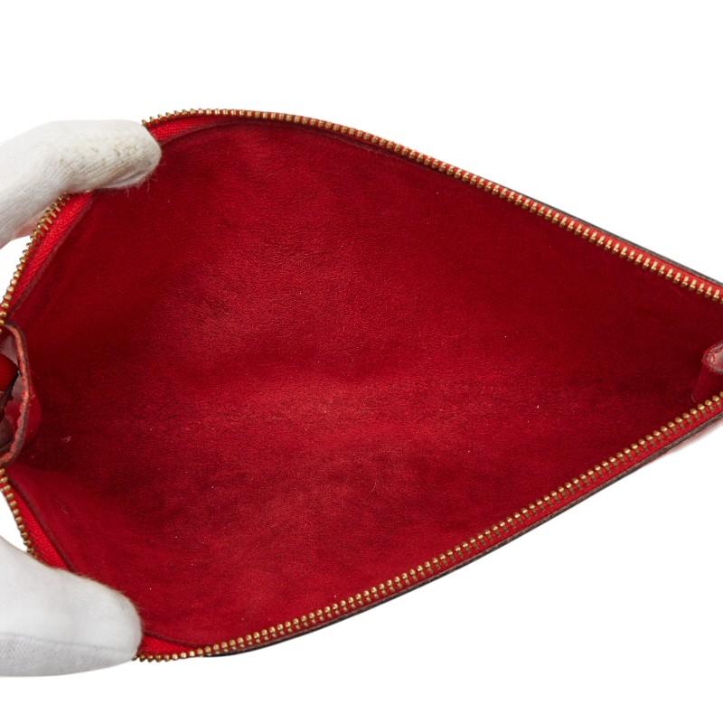 ルイ ヴィトン エピ ポシェット アクセソワール アクセサリーポーチ 小物入れ M52947 レッド レザー レディース LOUIS VUITTON 【中古】_5