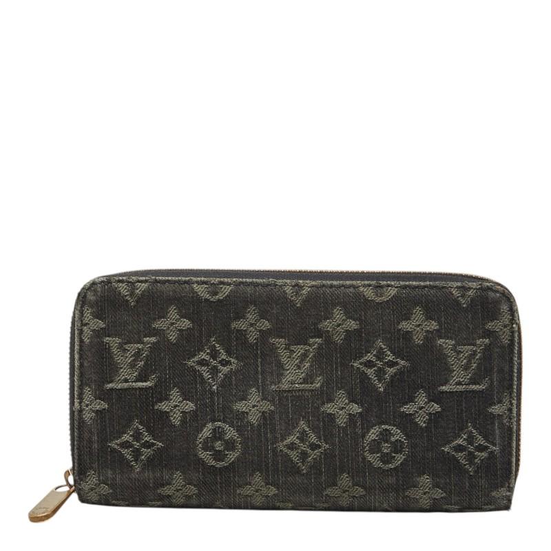ルイ・ヴィトン M95614 モノグラムデニム ジッピーウォレット ブラック LOUIS VUITTON（ルイ・ヴィトン） ルイ ヴィトン モノグラムデニム