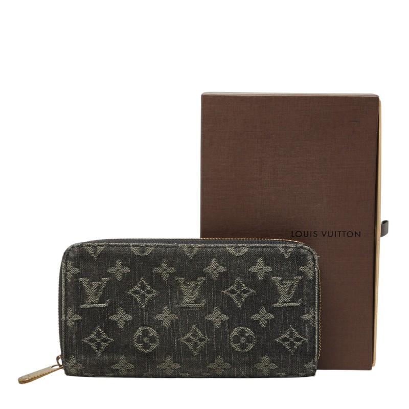 LOUIS VUITTON モノグラム デニム 黒 ジッピー M95614 LOUIS VUITTON（ルイ・ヴィトン） ルイ ヴィトン モノグラムデニム