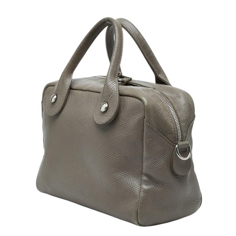 LONGCHAMP（ロンシャン） クアドリ ミニボストン ハンドバッグ 斜め