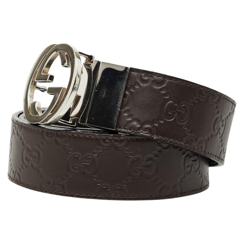 GUCCI（グッチ） グッチシマ ベルト リバーシブル サイズ：95/38