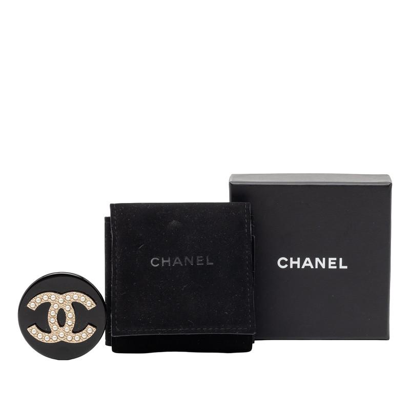 CHANEL（シャネル） ココマーク フェイクパール ブローチ ゴールド