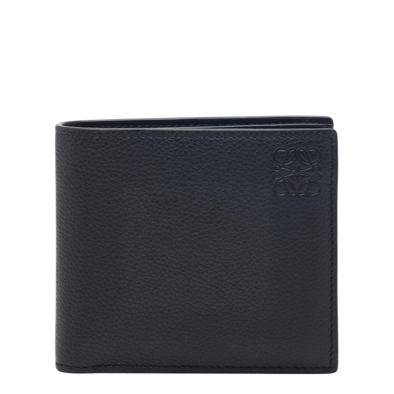 LOEWE アナグラム　二つ折り財布 LOEWE（ロエベ） アナグラム 二つ折り財布 ブラック レザー メンズ