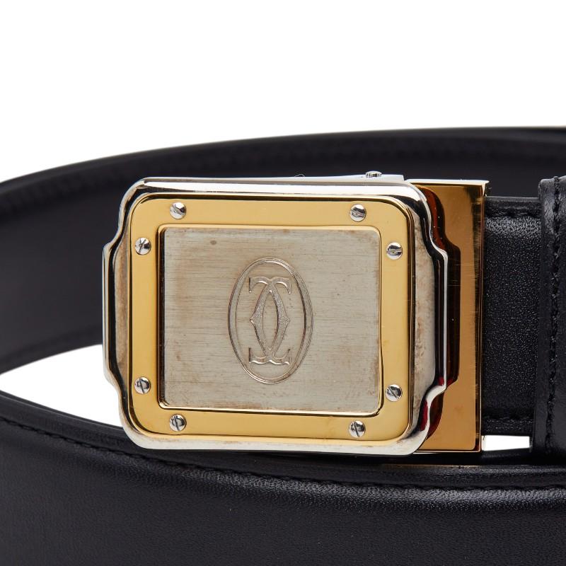 Cartier（カルティエ） マストライン サントス ベルト ブラック レザー