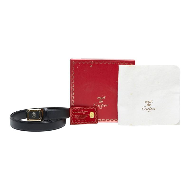 Cartier（カルティエ） マストライン サントス ベルト ブラック レザー