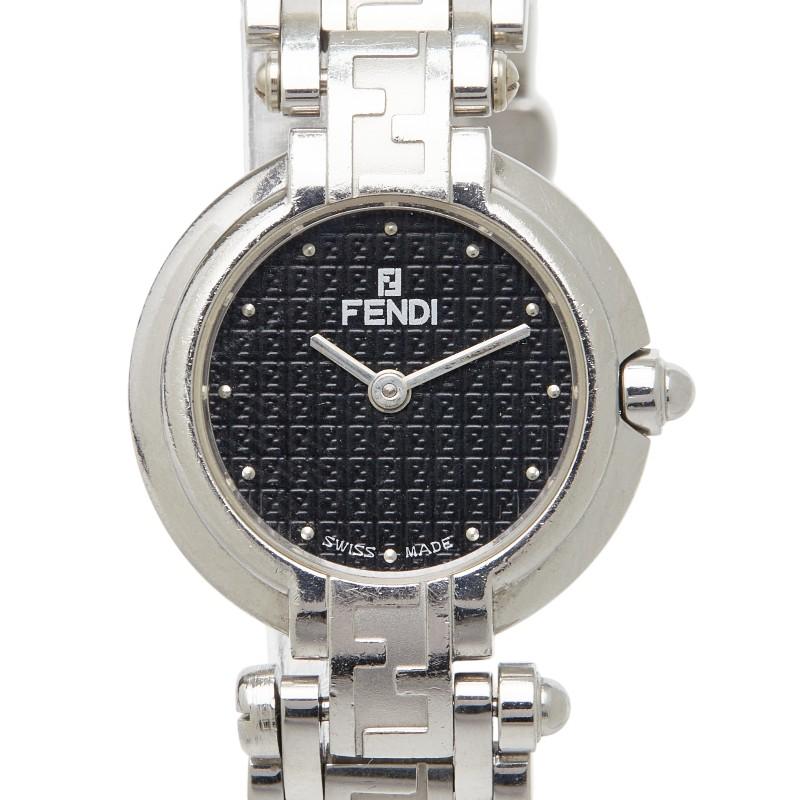 FENDI（フェンディ） 腕時計 クオーツ ブラック文字盤 ステンレス