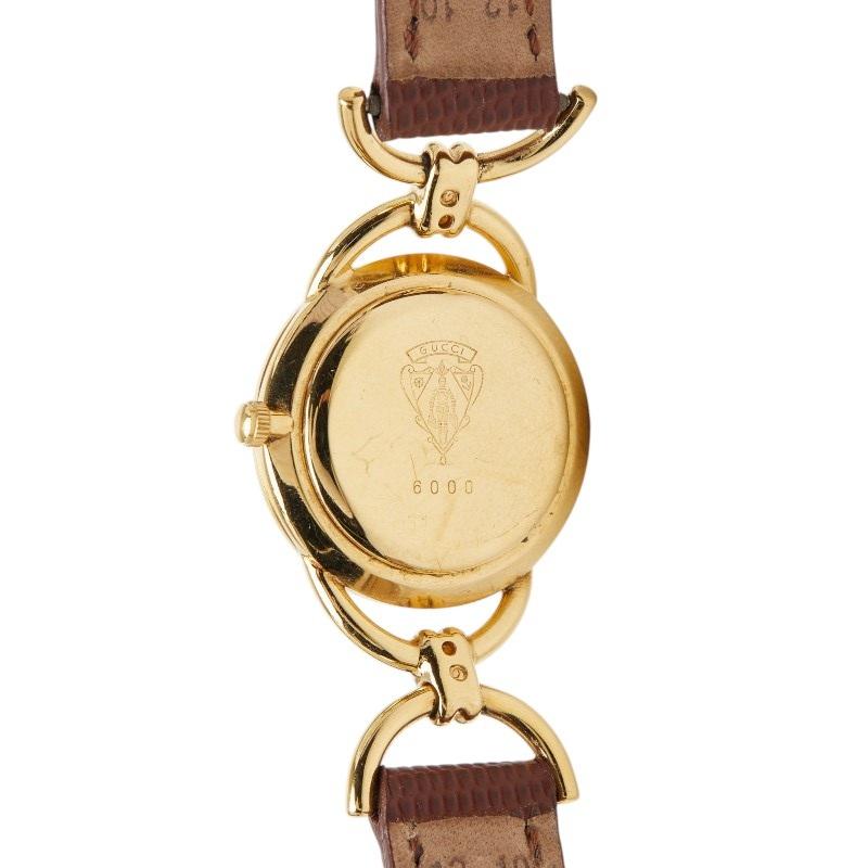 GUCCI（グッチ） 腕時計 6000 クオーツ ゴールド文字盤 ステンレス