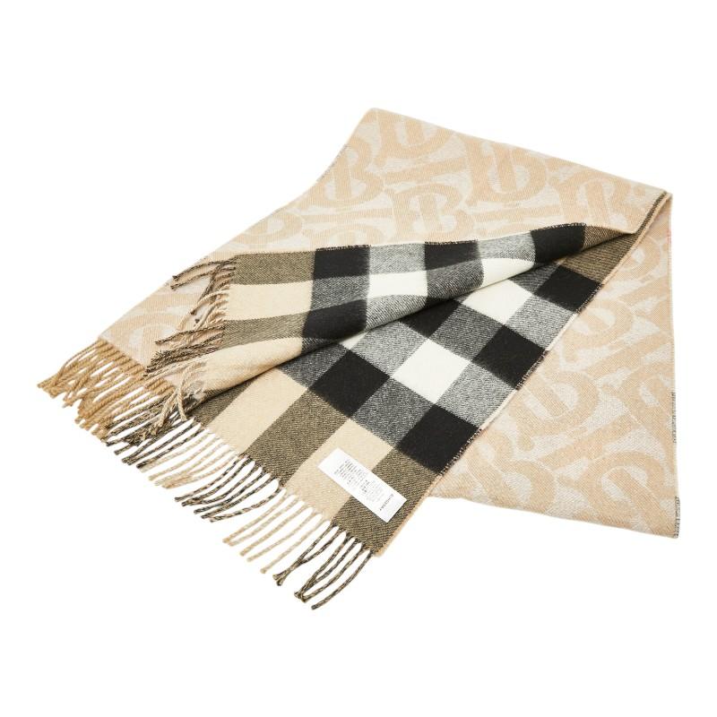 BURBERRY（バーバリー） ノバチェック TBロゴ フリンジ リバーシブル 