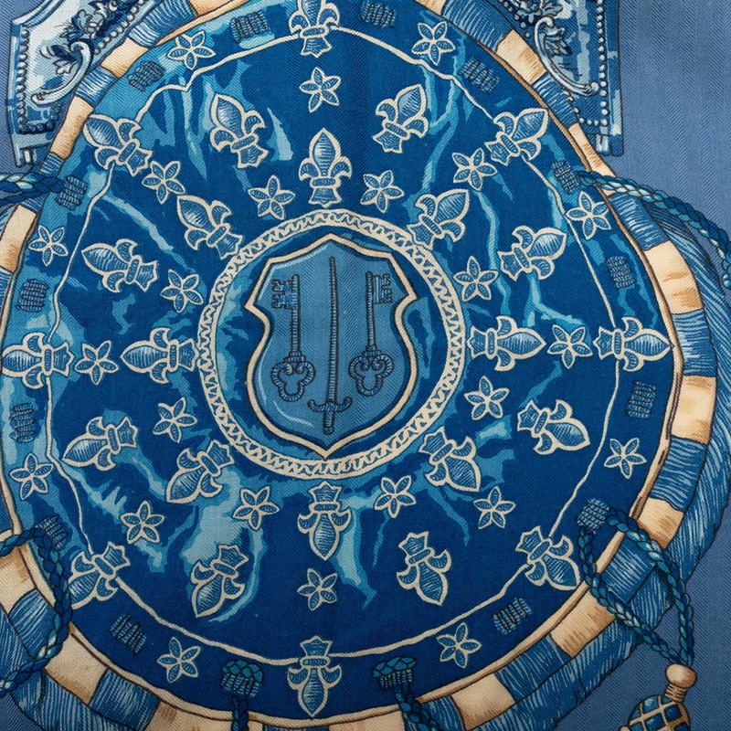 エルメス HERMES カレ140 LES CLES 鍵 シルク　パープル HERMES（エルメス） カレジェアン カレ140 LES CLES THE KEYS RARE 鍵