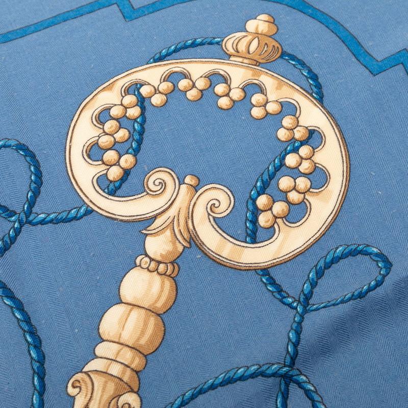 エルメス HERMES カレ140 LES CLES 鍵 シルク　パープル HERMES（エルメス） カレジェアン カレ140 LES CLES THE KEYS RARE 鍵
