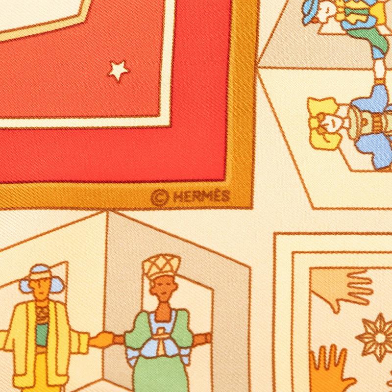 HERMES（エルメス） カレ90 DONNER LA MAIN 手を差しのべる スカーフ