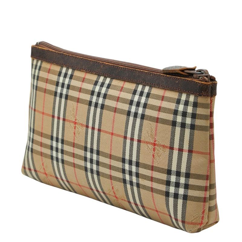 BURBERRY（バーバリー） ノバチェック シャドーホース ポーチ ベージュ 