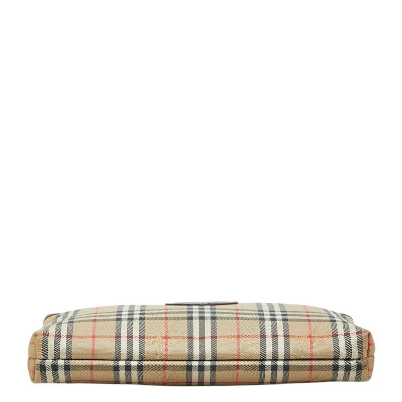 美品 バーバリー ノバチェック シャードーホース Burberry ポーチ BURBERRY（バーバリー） ノバチェック シャドーホース ポーチ ベージュ