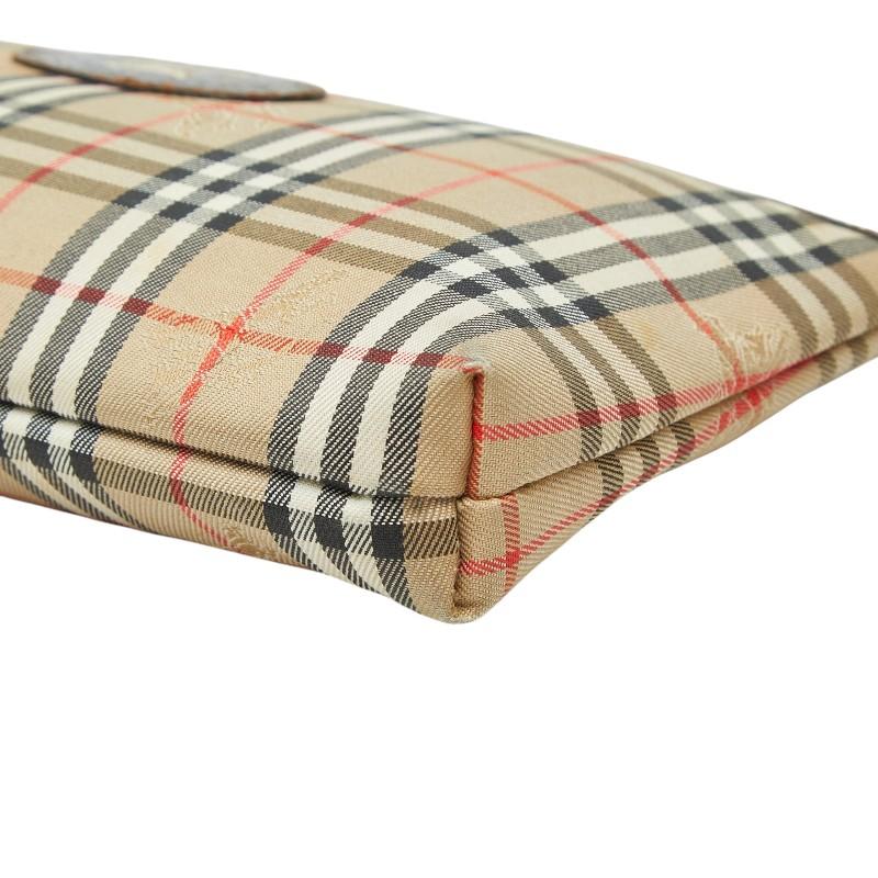 美品 バーバリー ノバチェック シャードーホース Burberry ポーチ BURBERRY（バーバリー） ノバチェック シャドーホース ポーチ ベージュ