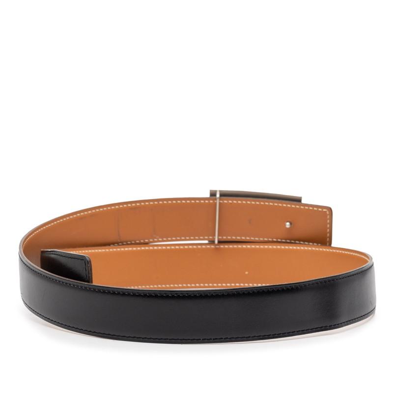 エルメス Hプレート ベルト サイズ:85 ブラック レザー レディース HERMES 【中古】_2