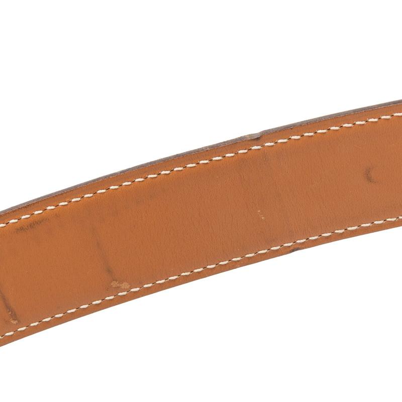 エルメス Hプレート ベルト サイズ:85 ブラック レザー レディース HERMES 【中古】_5