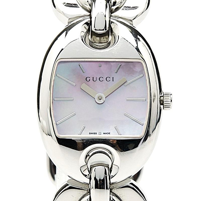 GUCCI（グッチ） 腕時計 121.5 クオーツ ピンクシェル文字盤