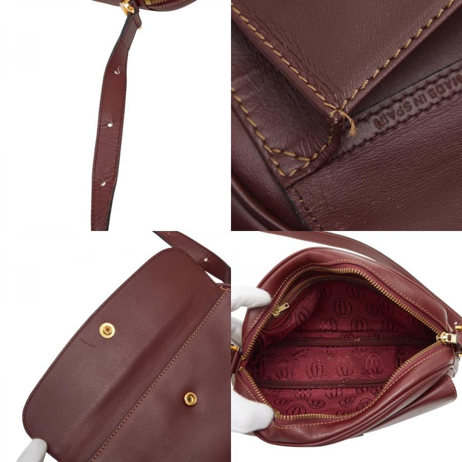 Cartier（カルティエ） マストライン ショルダーバッグ ワインレッド
