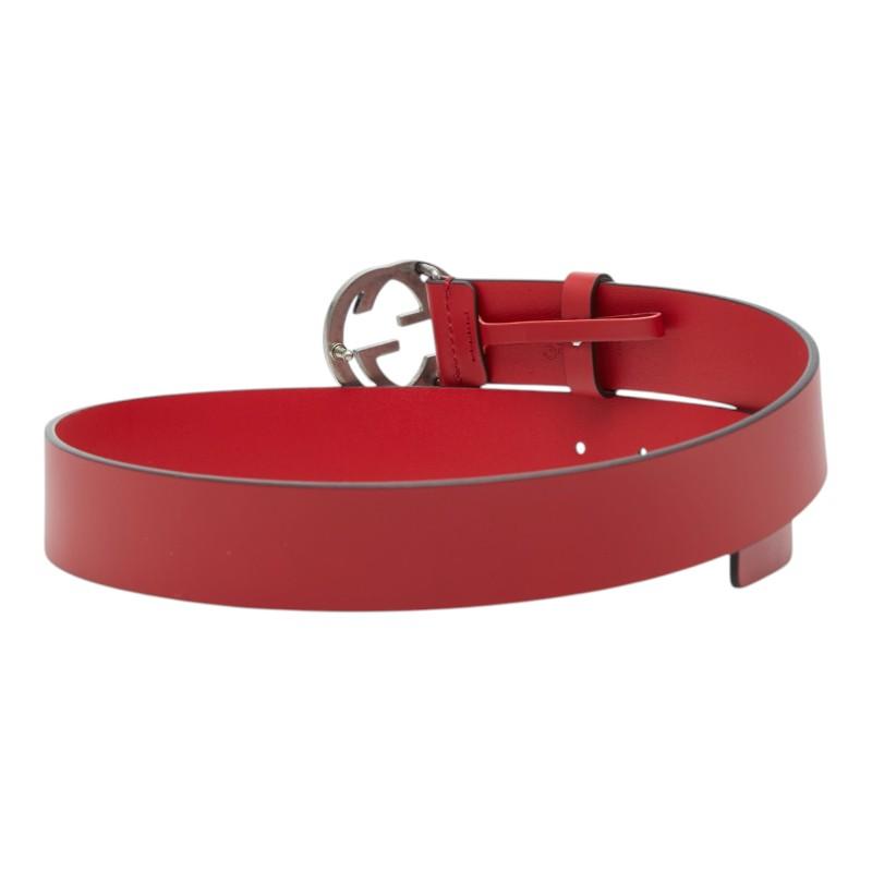 GUCCI（グッチ） インターロッキングG Gロゴ ベルト 無地 546389