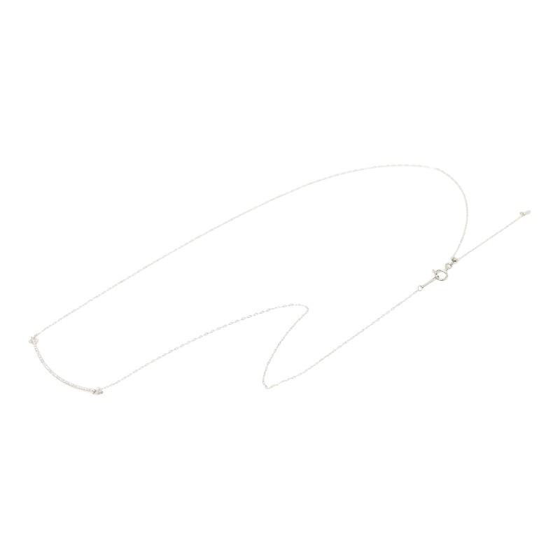 Pt900 プラチナ Pt850 ダイヤ0.12ct スマイルモチーフ ペンダント