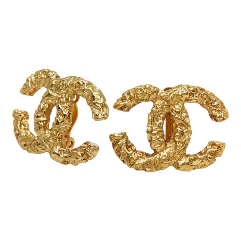 CHANEL（シャネル） ココマーク 溶岩 ラヴァ ヴィンテージ イヤリング
