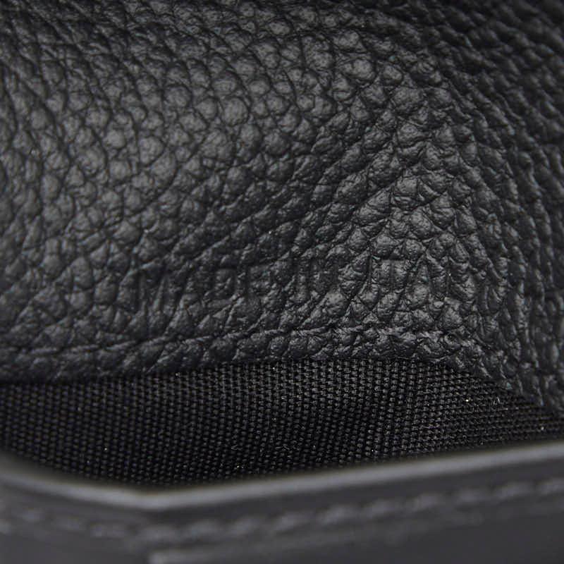 ディオール ロゴ 二つ折り財布 ブラック レザー メンズ Dior 【中古
