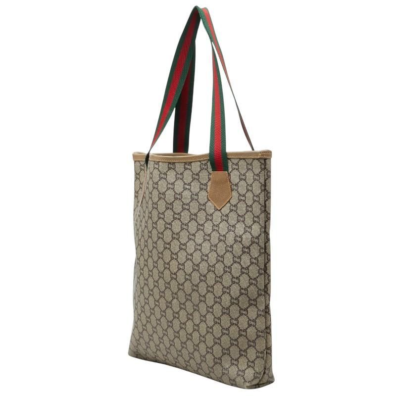 グッチプラス オールドグッチ GG柄 シェリーライン トートバッグ 肩掛け GUCCI（グッチ） オールドグッチ グッチプラス シェリーライン トート