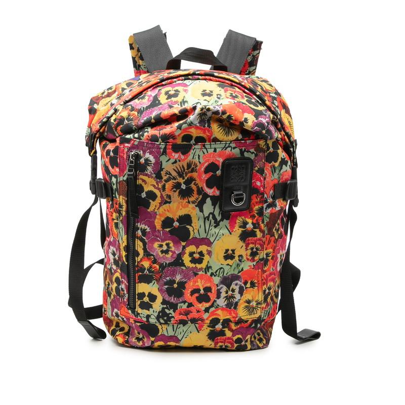 LOEWE ロエベ リュックバッグ 鈴柄 LOEWE（ロエベ） アナグラム JOE BRAINARD パンジー ロールトップ