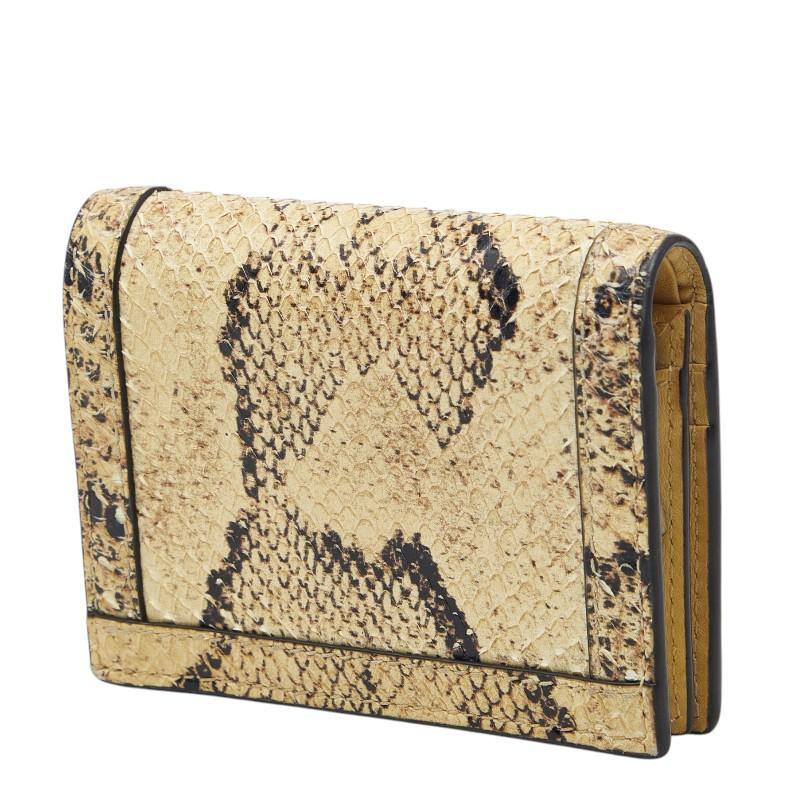 グッチ ダイアナ GGロゴ 二つ折り財布 658244 パイソン バンブー レディース GUCCI 【1-0264886】 GUCCI（グッチ） ダイアナ GGロゴ 二つ折り財布 658244 アイボリー系