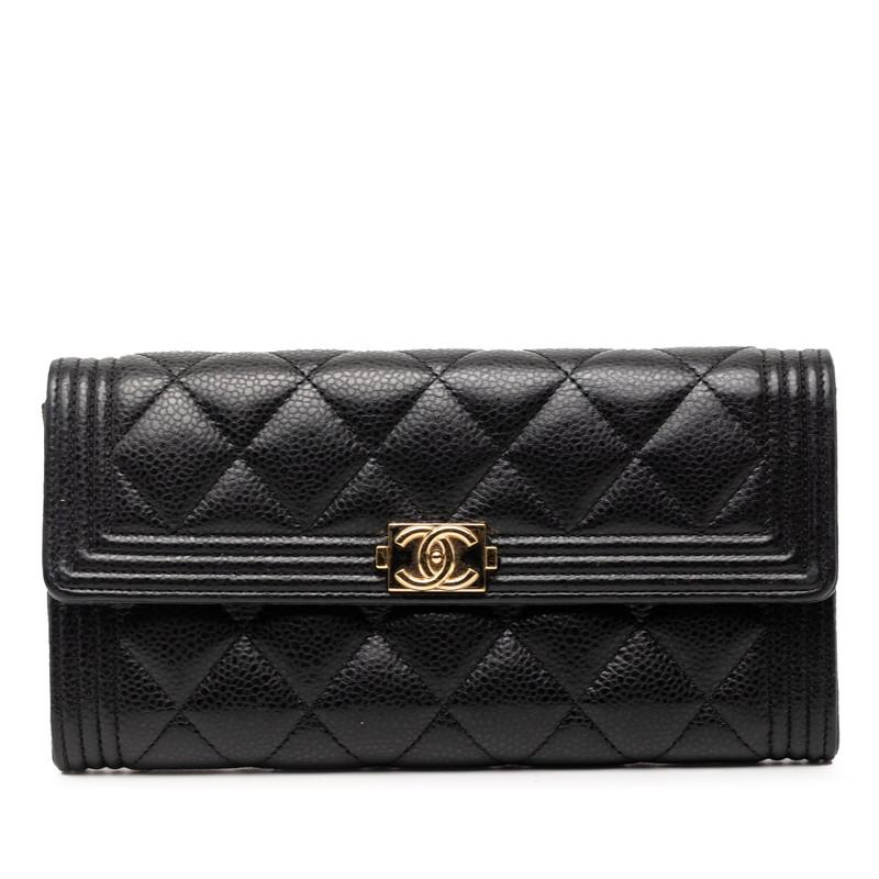 CHANEL（シャネル） ココマーク ボーイシャネル 長財布 ロングフラップ 