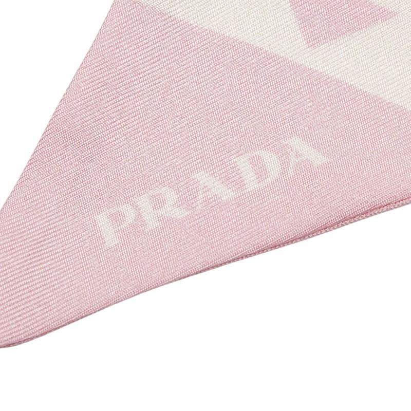 PRADA（プラダ） ツイリー フラワー モチーフ スカーフ 1FF008 ピンク