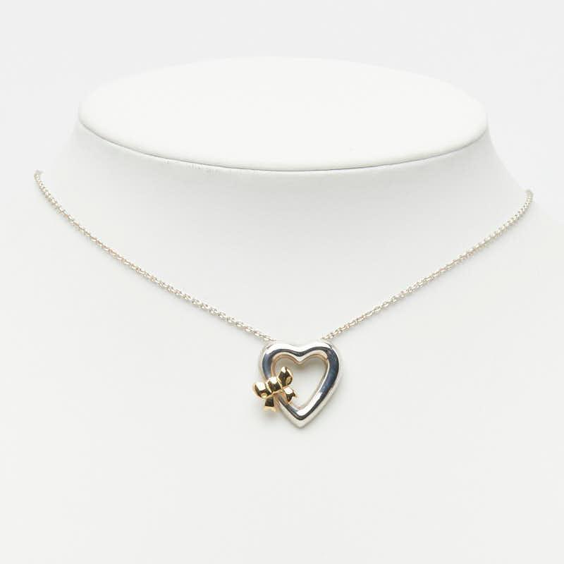 TIFFANY&Co.（ティファニー） ハート リボン ネックレス シルバー