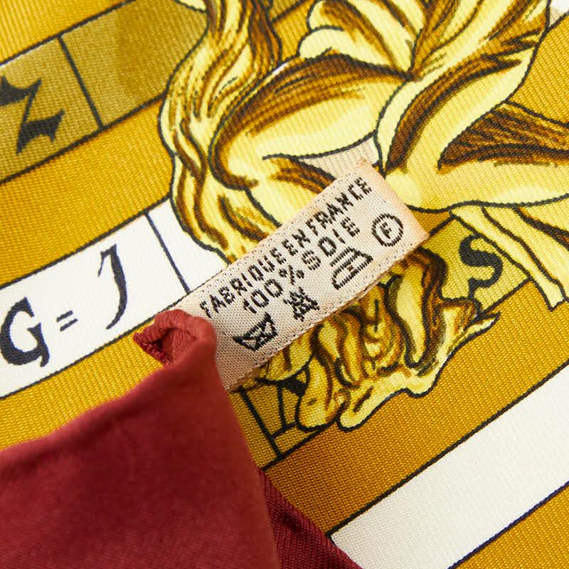 HERMES（エルメス） カレ90 DIES ET HORE 占星術 スカーフ 大判 ワイン