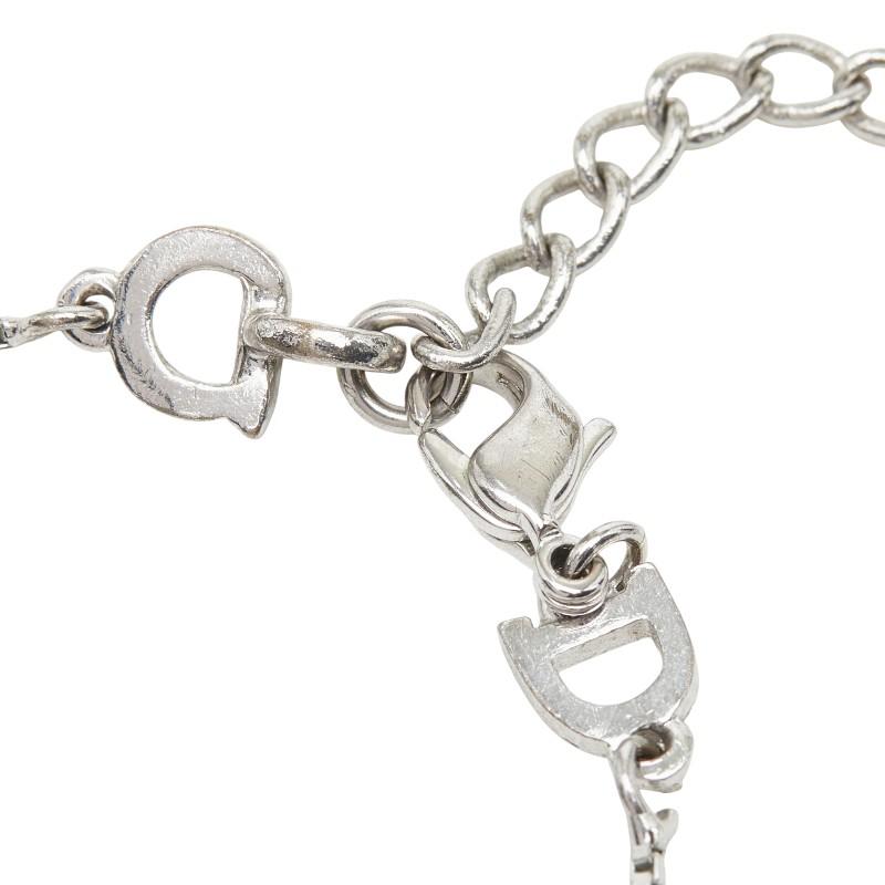 美品✨ DIOR アトリエ ブレスレット プレート チェーン 喜平 シルバー ディオール ロゴプレート チェーン ブレスレット シルバー メタル