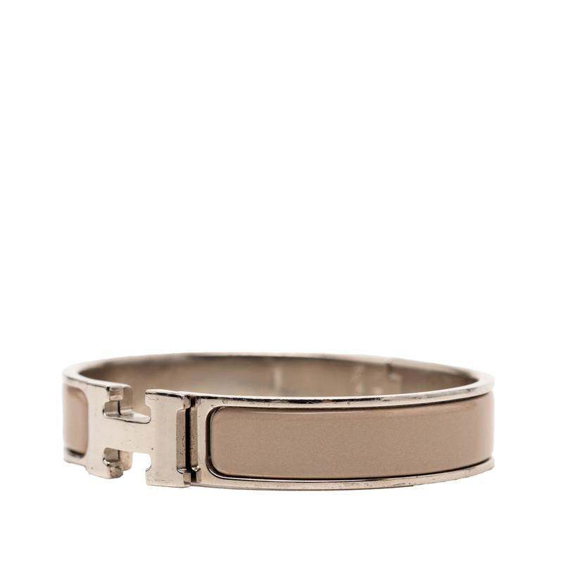 HERMES（エルメス） クリックH PM ブレスレット シルバー グレー
