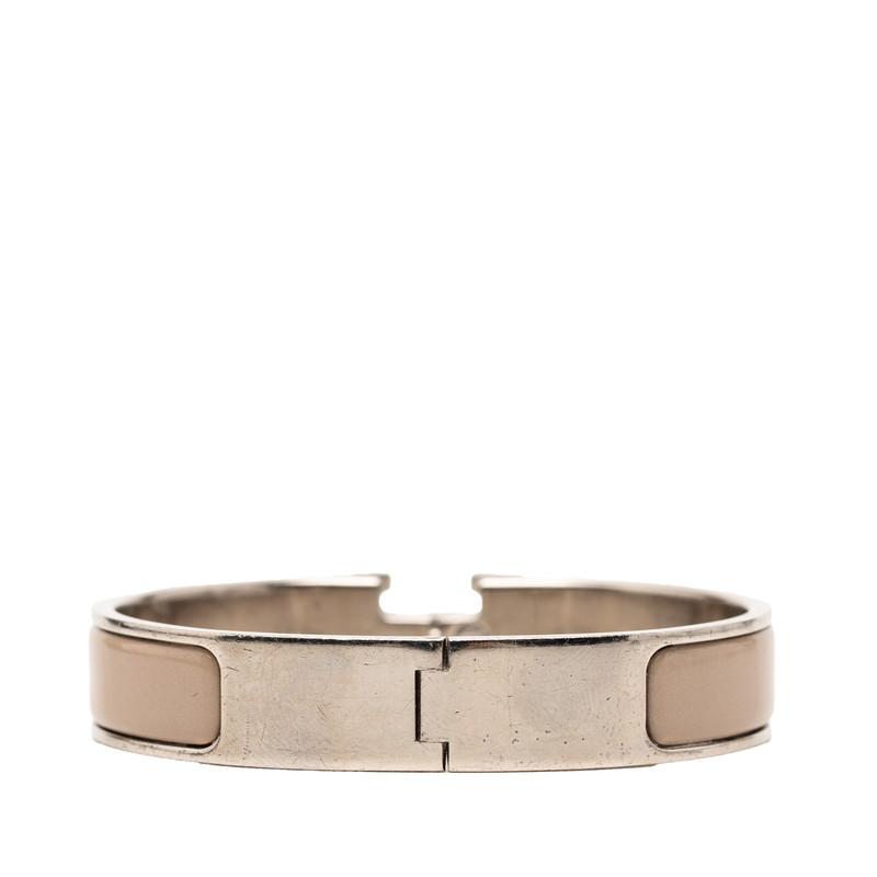 HERMES（エルメス） クリックH PM ブレスレット シルバー グレー