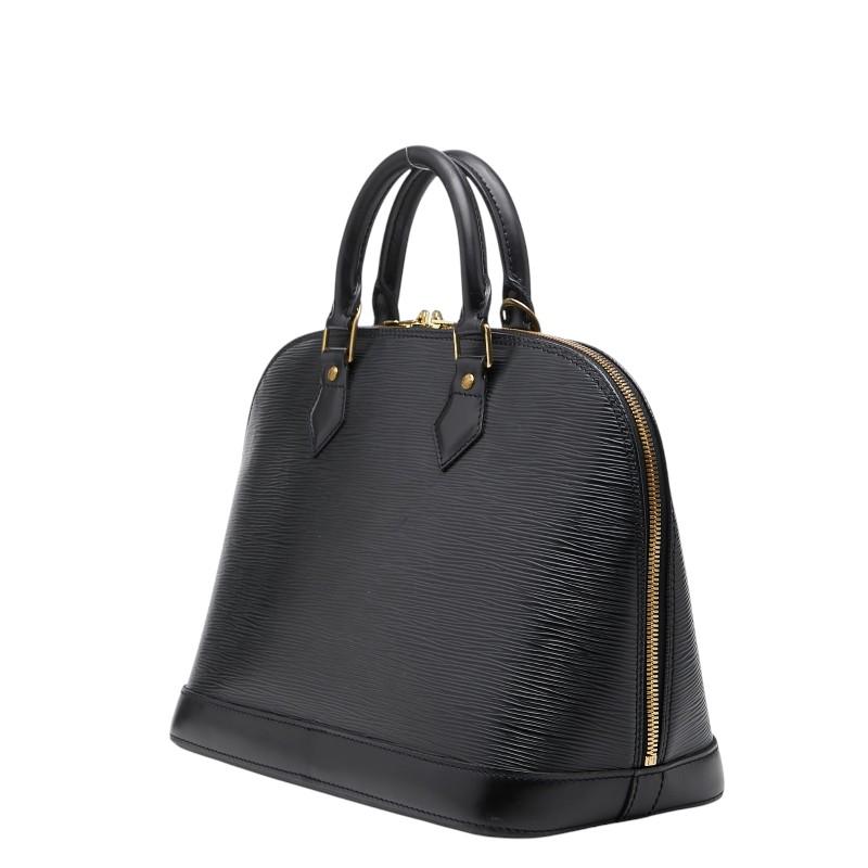 【美品】ルイヴィトン　エピ　アルマPM　ハンドバッグ　M52142　レザー　黒 LOUIS VUITTON（ルイ・ヴィトン） ルイ ヴィトン エピ アルマPM