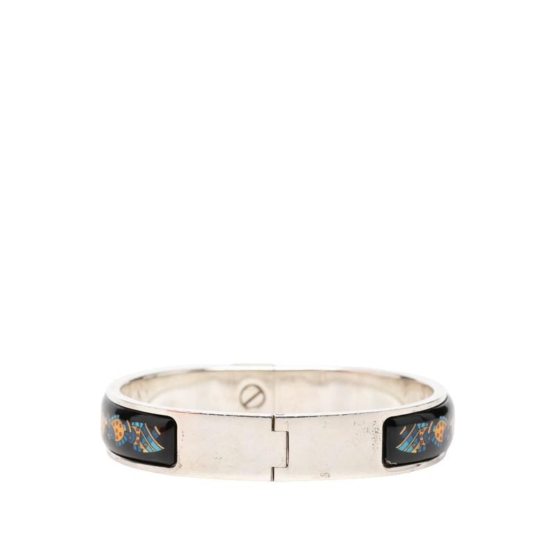 HERMES（エルメス） エマイユPM ロケ 七宝焼き バングル シルバー